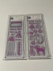 K I Memories Pink Clear Lot Of 2