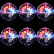 Ghost Hunting Cat Ball Light Up Led Motion Glowing Interactive Ball Pet Toys Running Exercise Ball For Pets Activity 6 Pcs