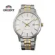 ORIENT 東方錶 SLIM系列 優雅數字藍寶石鏡面石英錶 男生鋼帶款 FUNG8002W 金色 - 40mm