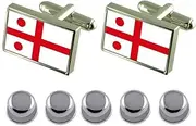 [Select Gifts] Shirt Dress Studs Rear Admiral Military England Flag Cufflinks