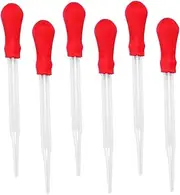 GLEAVI 10 Pack Glass Pipette Droppers 9cm Dropper Pipettes for Home School Experiments