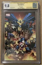 New Avengers 1 Cgc 9.8 Signed By Joe Quesada Wolverine Spider-Man Daredevil