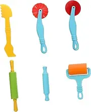 OHPHCALL 1 Set DIY Clay Dough Tools Kit for Creative Play Durable Safe Modeling Tools for Daycare Early Learning for Random Color