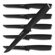Steak Knives, Steak Knives Set of 6, High-Carbon Stainless Steel Serrated Ste...
