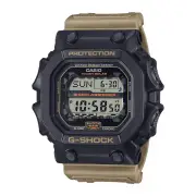 Casio G Shock Dig 2-Tone Utility Solar Worldtime Stopwatch Alarm 200M Black Case Brown Resin Band GX56TU-1A5