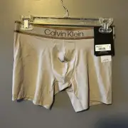 Calvin Klein Men’s Small Ash Tonal Logo Micro Boxer Brief
