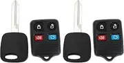 X AUTOHAUX 2 Set 315MHz CWTWB1U345 Keyless Entry Remote Ignition Transponder Key Fob for Ford for Mustang 1999-2004 for Ford Focus 2000-2005 4C Chip 2 Set