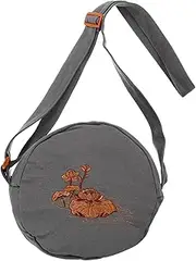 QUMIIRITY Buddhist Sound Bowl Bag Chakra Drum Singing Bowls Yoga Mat Carrying Bag Large Singing Bowl Singing Bowl Case Mallet Carry Case Sound Bowl Case Yoga Bag Men Storage Bag Cotton Grey