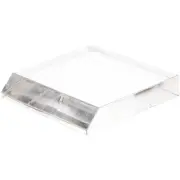 Plymor Clear Acrylic Angled Square Display Base, 2" W x 2" D x 0.375" H