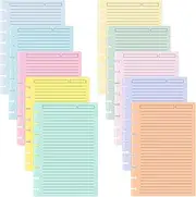 gisgfim 150 Sheets Junior Size Discbound Lined Refill Paper 5.5 x 8.5 Inch College Ruled Notebooks Planner Inserts 8 Disc Discbound Loose Leaf Paper Thicken for Writing School Office Supplies