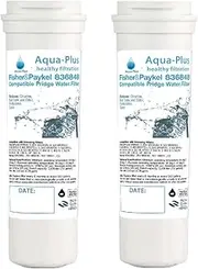 [Aqua-Plus] 836848 Refrigerator Water Filter, Replacement for Fisher & Paykel 836848, 836860, 13040210, 67003662, E522B, PS2067635, RF90A180DU, EFF-6017A, E402B, E442B