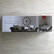 Vangold Large 3D DIY Wall Clock. Frameless Mirror Surface Wall Clock.