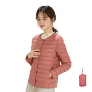 Nevenka Womens Down Jacket Packable Lightweight Two Wear Waterproof Coat-YanHong