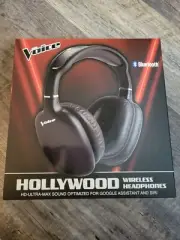 The Voice Hollywood Wireless Bluetooth Headphones New Built In Mic Black ( New )