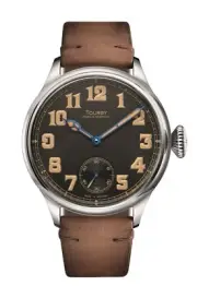 Tourby Old Military Old Radium 45 Top Grade ETA Unitas 6498-2 custom made