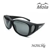 在飛比找ETMall東森購物網優惠-MOLA 摩拉近視包覆式大框偏光太陽眼鏡 套鏡 UV400 