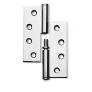 Lemaar 100 x 75 x 2.5mm Left Hand Satin Stainless Steel Lift Off Hinge