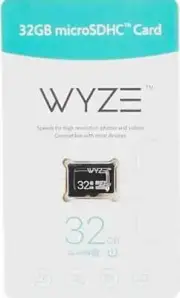 NEW WYZE WYZEMSD32C10 EXPANDABLE STORAGE 32GB MICROSDHC MEMORY CARD CLASS 10