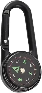 Double Sided Outdoor Climbing Compass with Zinc Alloy Carabiner Clip Portable Hiking Compass for Camping and Adventure Activities