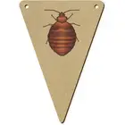 5 x 140mm 'Bed Bug' Wooden Bunting Flags (BN00079244)