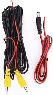 Rear View Camera Car RCA AV Rear View Backup Camera Video Cable Cord with Trigger Wire Reversing Camera(15m)
