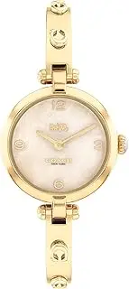 [COACH] Women's Cary Gold-tone Bangle Bracelet Watch
