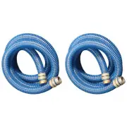 Apache 98106501 2 Inch Diameter 20 Foot PVC Flexible Pool Hose, Blue (2 Pack)