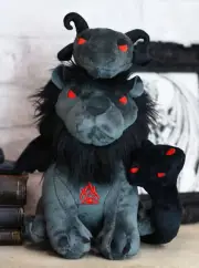 Ebros Greek Myth Chimera Lion Goat Head And Snake Head Tail Luxe Soft Plush Toy