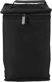 Mini ​Fuel ​Cylinder Storage Bag, Cylinder Pouch for 4 Pack 1 LB Cylinder, Oxford Fabric Gas Tank Protective Bag for Outdoor Camping, Cooking, Travel, Picnic (Black)