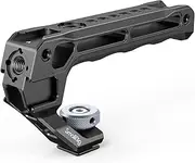 SMALLRIG Top Handle with Cold Shoe, Grip for Camera Cage, Universal Video Rig with 5 Cold Shoe Adapters to Mount DSLR Camera with Microphone/ LED Light/ Monitor/ Magic Arm, Lightweight only 129g (Lite) - 3764
