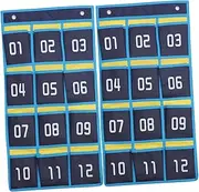 COHEALI 2 Pcs Wall Hanging Phone Storage Organizer Soft Nonwoven Fabric Mobile Phone Holder with Multiple Slots for Classroom Door Wall Mount Space Saving Design Tidy and Clutter
