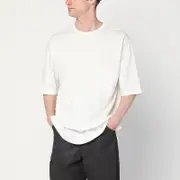 [LEMAIRE] White cotton-linen jumper L White