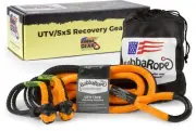 Heavy-Duty Off-Road ATV, UTV & SxS Tow Recovery Gear Set – Power Stretch Reco...