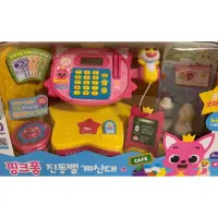 在飛比找蝦皮購物優惠-全新韓國-pinkfong 碰碰狐 震動收銀台玩具組