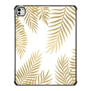 iPad Pro 13-inch (M4) iPad Impact Case Gold palm leaves