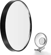 POPETPOP Magnifying Glass Mirror with Suction Cup: 5X Magnified Makeup Mirror Magnifying Mirror for Bathroom Bedroom Makeup Table Travel 8.8cm