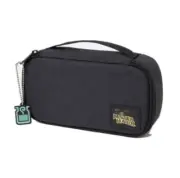 MONSTER HUNTER Multi Pouch with Rubber Mascot Keychain Black