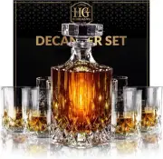 Luxury Whiskey Decanter Set: Perfect Gift for Men, or Whisky Lovers