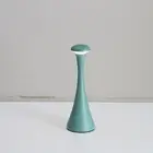 Green Modern Minimalist LED Mushroom Lamp - Touch Control Rechargeable Night Lig