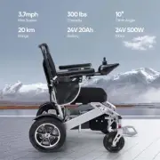 600W Foldable Electric Wheelchair Long Range Lithium Power Motorised for Adult