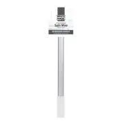 White Magic Silver Pure Hand Press 36cm Extension Handle For Spin Mop Cleaner