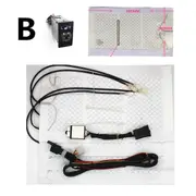 12 v 4 bon fiber heating pads heated Car Seat heater with dual 5 dial swtich work driver and passenger fit for BMW heater B