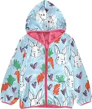 [Caihoyu] Girls Sherpa Lined Hoodie Zip Up Jacket Toddler Boys Jacket