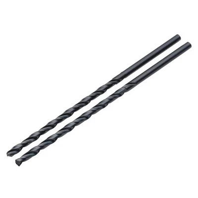 Draper Black HSS Long Drill Bit 4.0 x 119mm Pack of 2 Multi Material Use 08789