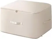[TOMVAES] Ultra Space Saving Self Compression Organizer, Compression Storage Tote, Extra Large Space Saving Bags, Space Bags for Bedding Comforters and Blankets (54 * 42 * 60cm,Beige)