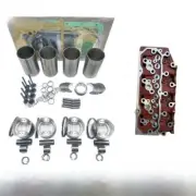 Overhaul Rebuild Kit+Cylinder head For Mitsubishi S4Q S4Q2 Engine TC51 TC65 TC48