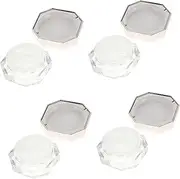 Baluue 4-piece Set Octagonal Makeup Powder Boxes Cosmetic Storage for Travel Diy Tools for Powder Blush