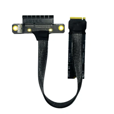 M.2 to PCIE4.0 X4 Extension Adapter Silver-plated cable GEN4 NVME M-KEY