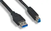 USB 3.0 SuperSpeed A-B Cable 3FT Black