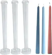 PC Taper Candle Molds | Tapered Candle Handmade Candle Making Moulds | Long Candle Mould | Classic Tall Taper Mold | Crafting Supplies for Wedding Dinner Candles Making